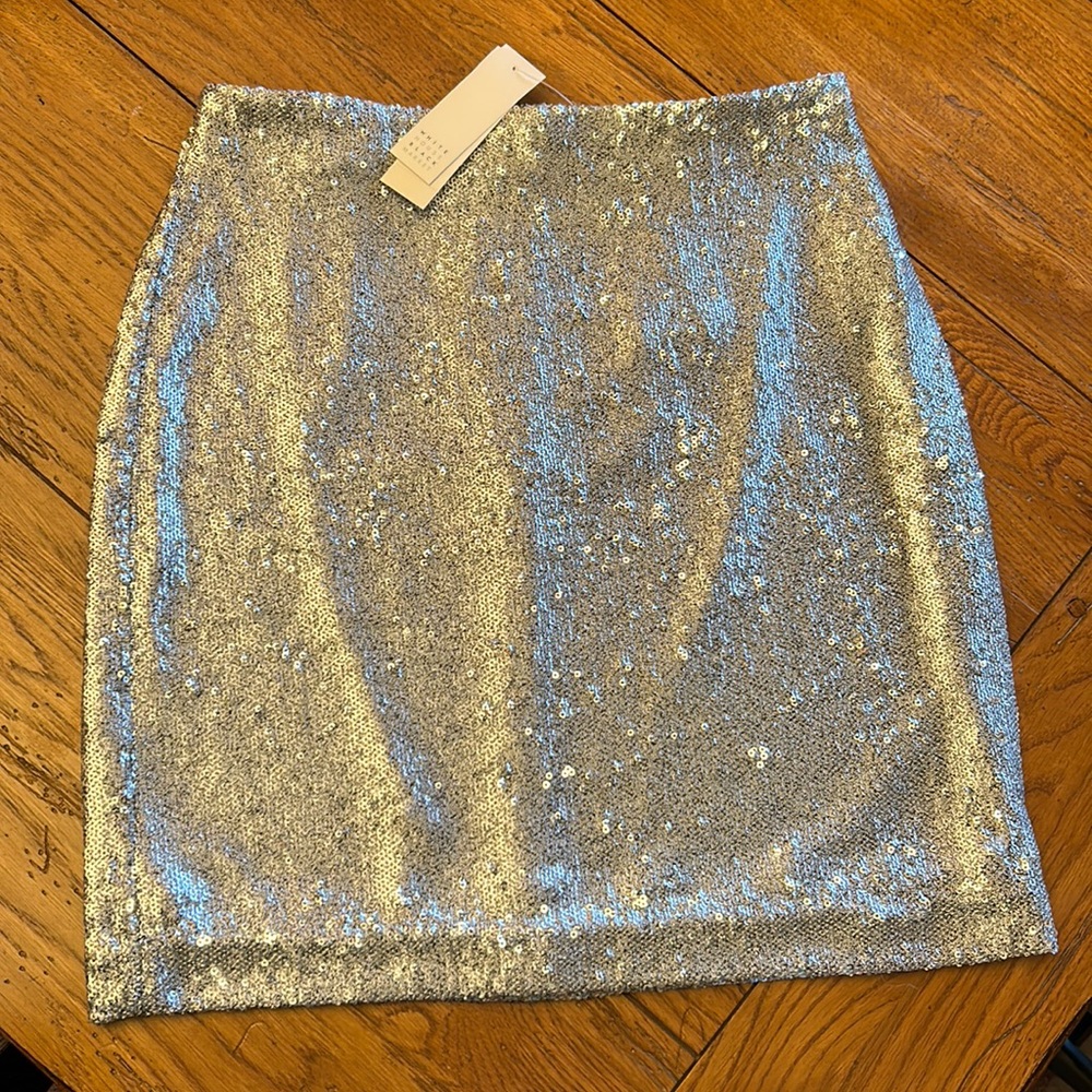 White House Black Market sequin skirt